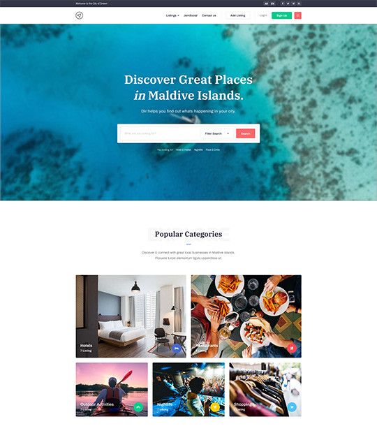 JA City GuideJA City Guide is a Creative Travel and Tour Guide Joomla Template website designed by JoomlArt. The template fully supports JomSocial to build beautiful social, community system on your Joomla site.